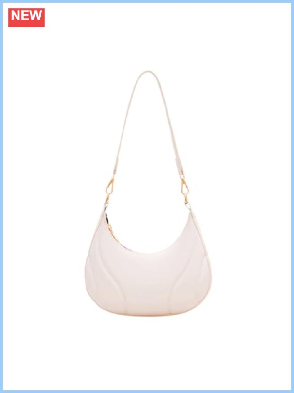 Crescent PU Leather Shoulder Bag Underarm Purse Sling